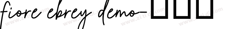 fiore ebrey demo字体转换